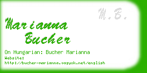 marianna bucher business card